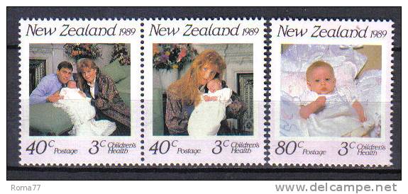 ZEL298 - NUOVA ZELANDA 1989 ,  Yvert Serie 1038/1040  *** - Unused Stamps