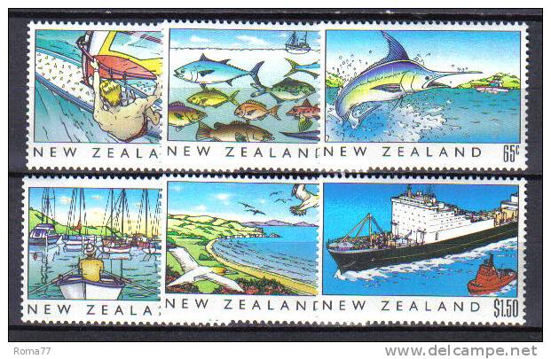 ZEL300 - NUOVA ZELANDA 1989 ,  Yvert Serie 1045/1050  *** - Unused Stamps