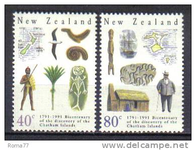 ZEL310 - NUOVA ZELANDA 1991 ,  Yvert Serie 1100/1101  *** - Unused Stamps
