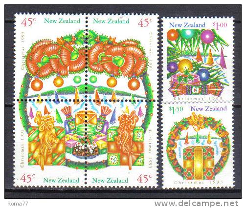 ZEL321 - NUOVA ZELANDA 1993 ,  Yvert Serie 1241/1246  *** - Unused Stamps