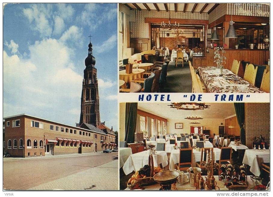 Hoogstraten:  Hotel  De Tram : Café-restaurant-traiteur  ( Groot Formaat )  NELS - Hoogstraten