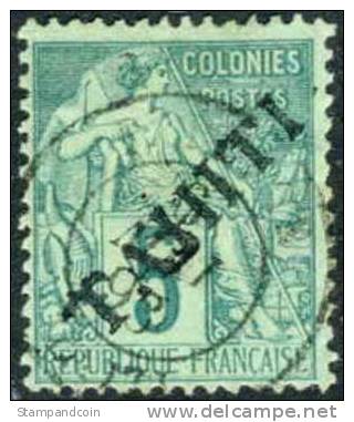 Tahiti #8 Used 5c From 1893 - Usati