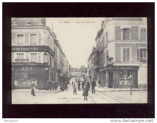 Le Blanc Rue Saint-honoré édit.perraguin Chapellerie Labrosse Nouveautés "le Coin De Rue " , Animée - Le Blanc