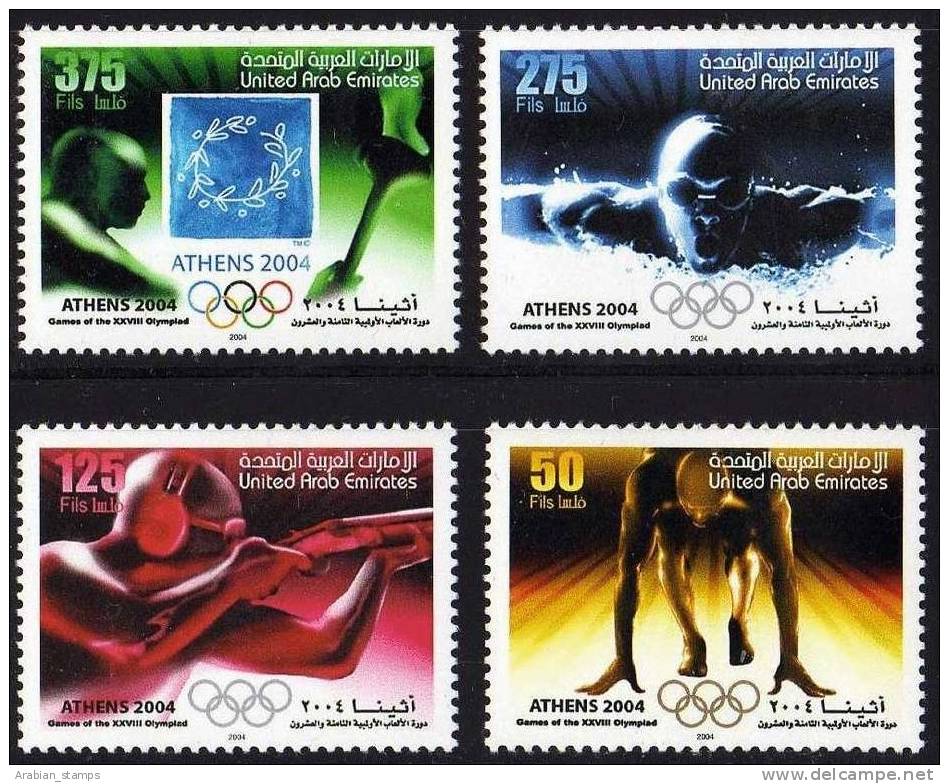 United Arab Emirates 2004 Games Of The XXVIII Olympiad Athens MNH SET UAE - Sommer 2004: Athen