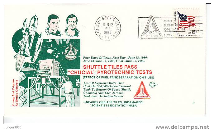 Shuttle Tiles Pass Crucial Pyrotechnic Test, 1980 (3135) - Etats-Unis