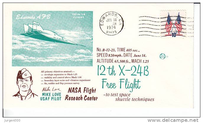 12th X-24B Free Flight, Mike Love, 1974 (3323) - Verenigde Staten