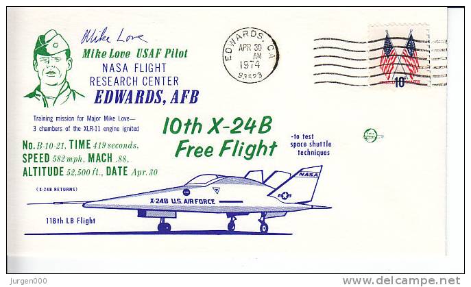 10th X-24B Flight, Mike Love, 1974 (3344) - Verenigde Staten