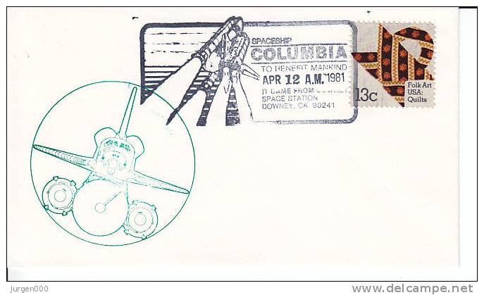 Spaceship Comumbia To Benefit Mankind, 1981 (3000) - Etats-Unis