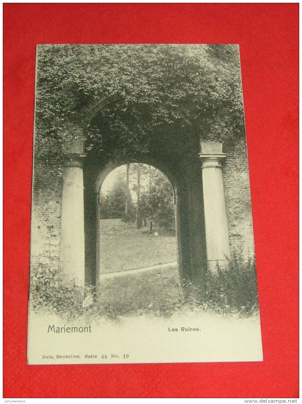 Morlanwelz - Mariemont  - Château De Mariemont , Les Ruines       - ( 2 Scans ) - Morlanwelz