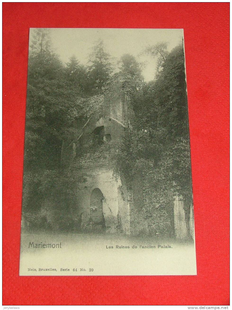 Morlanwelz  - Mariemont -  Les Ruines De L´ancien Palais    - ( 2 Scans ) - Morlanwelz