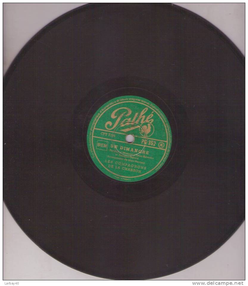 Les Cavaliers Du Ciel - Un Dimanche Les Compagnons De La Chanson - 78 Tours - 78 Rpm - Schellackplatten