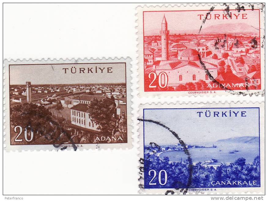 1958 Turchia - Vedute - Used Stamps