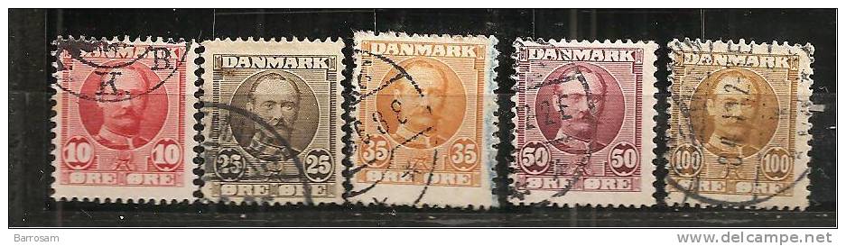 Denmark1907: Michel56-9used - Gebraucht