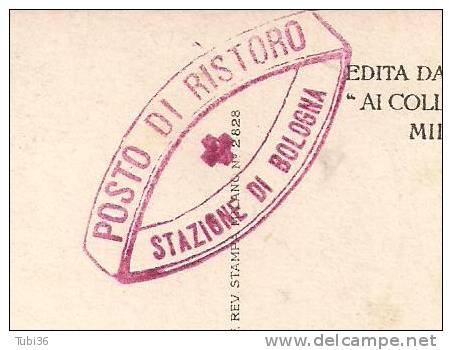 MASSIMO D'AZEGLIO - LA BANDIERA ITALIANA -  CARTOLINA EDITA DA > AI COLLI FIORITI  DI MILANO - TIMBRO POSTO DI RISTORO - Rotes Kreuz