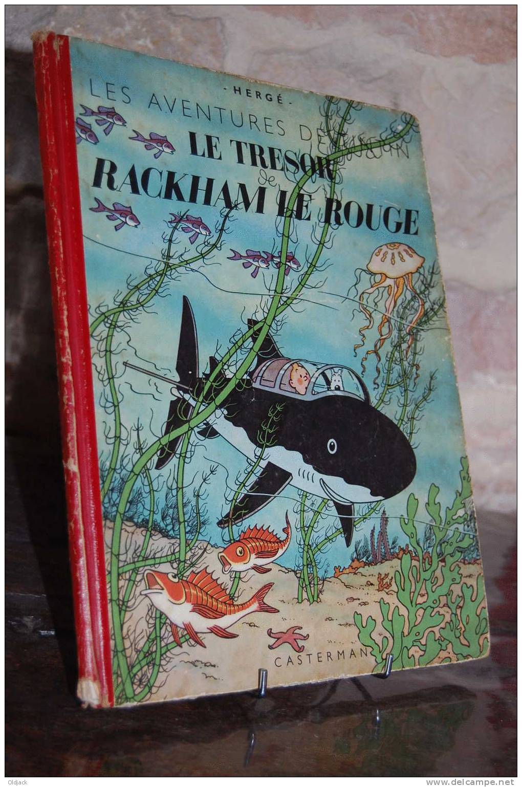 TINTIN LE TRESOR DE RACKHAM LE ROUGE 1950 (66r32) - Tintin