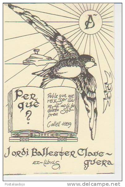 (6) EX LIBRIS . HIRONDELLE . BIRD - Exlibris