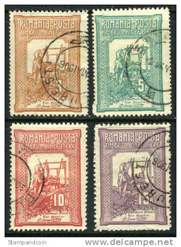 Romania B5-8 Counterfeit Used Semi-Postal Set (filler) From 1906 - Usado