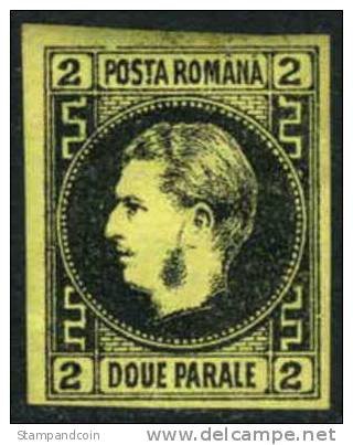 Romania #29 Mint Hinged 2pa From 1866-67 - 1858-1880 Moldavia & Principato