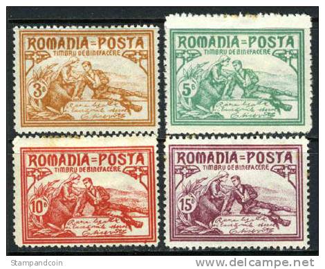 Romania B9-12 Counterfiet Mint Hinged Semi-Postal Set (filler) From 1906 - Unused Stamps