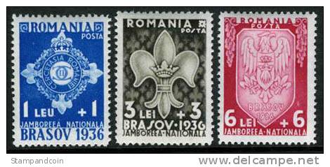 Romania B63-65 Mint Hinged Semi-Postal Set From 1936 - Neufs