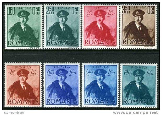 Romania B119-26 Mint Hinged Semi-Postal Set From 1940 - Neufs