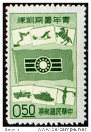 1960 Youth Activities Stamp #1265 Jeep Tank Diving Sport Horse Flag Signal Hang Gliding - Ungebraucht