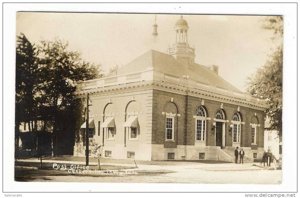 U.S.A.  /  CENTERVILLE , IOWA  /  POST  OFFICE  /  GENUINE  PHOTO  By  C.U. WILLIAMS , BLOOMINGTON , ILLINOIS - Altri & Non Classificati