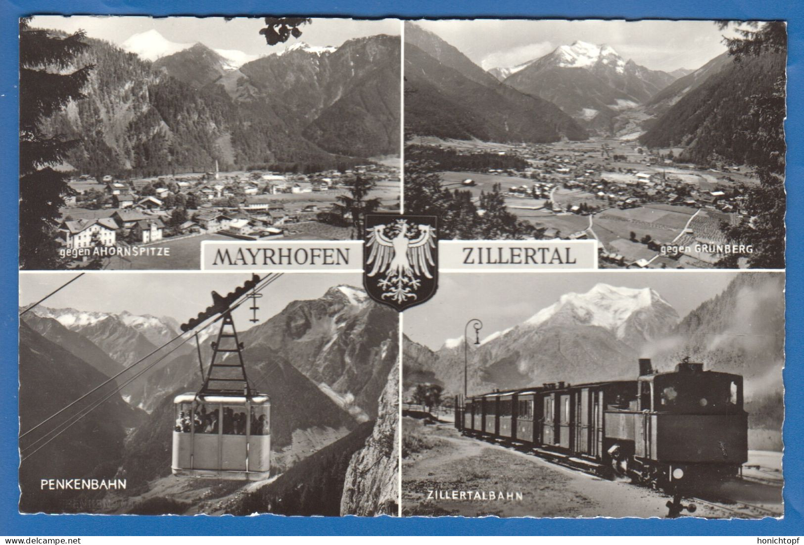 Österreich; Mayrhofen; Zillertalbahn; Penkenbahn; Cabine Teleferique; Zillertal; Multibildkarte - Zillertal