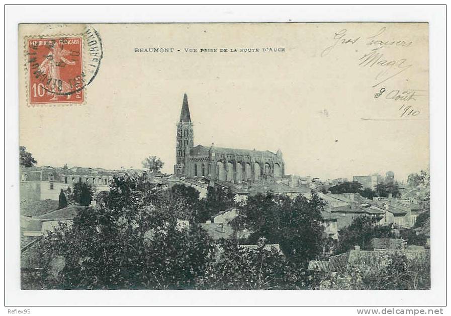 BEAUMONT - Vue Prise De La Route D'Auch - Beaumont De Lomagne