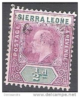Sierra Leone 1904 Michel 55 O Cote (2001) 4.50 Euro Roi Edward VII Cachet Rond - Sierra Leone (...-1960)