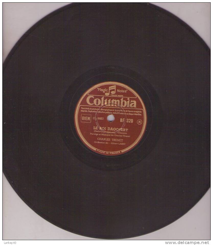 Quand Descend Le Soir - Le Roi Dagobert - Charles Trenet 78 Tours - 78 Rpm - Gramophone Records