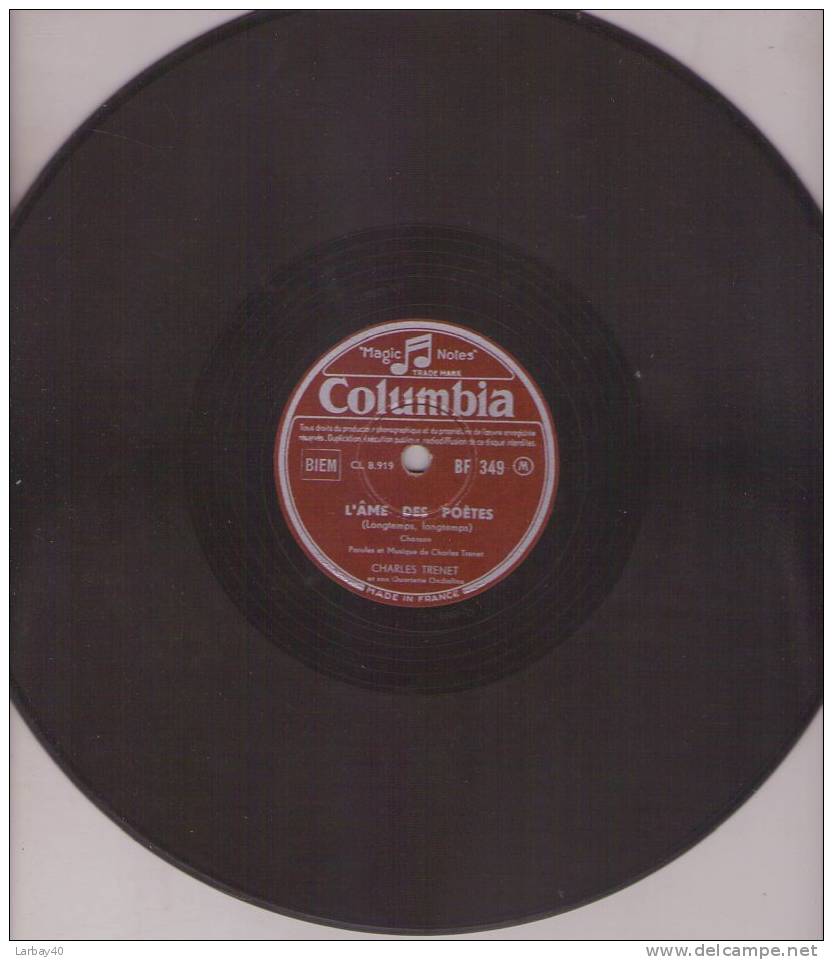 Ou Irons Nous Dimanche Prochain - L Ame Des Poetes - Charles Trenet 78 Tours - 78 Rpm - Schellackplatten