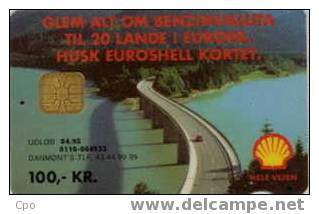 # DANMARK DANMONT-2 Shell Reklame 100 Mac   Tres Bon Etat - Denmark