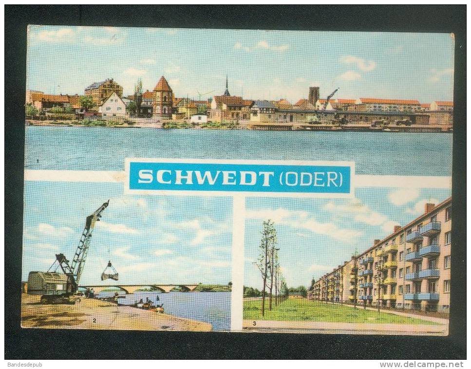 D.D.R. - Schwedt ( Oder ) - Multivues ( Port -  Logement Social Type HLM ) - Schwedt