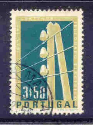 ! ! Portugal - 1955 Electric Telegraph 3$50 - Af. 817 - Used - Used Stamps