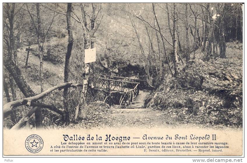 Cpa Cachet De Fortune De SART LEZ SPA  Vallée De La HOËGNE Pont Léopold II - Noodstempels (1919)