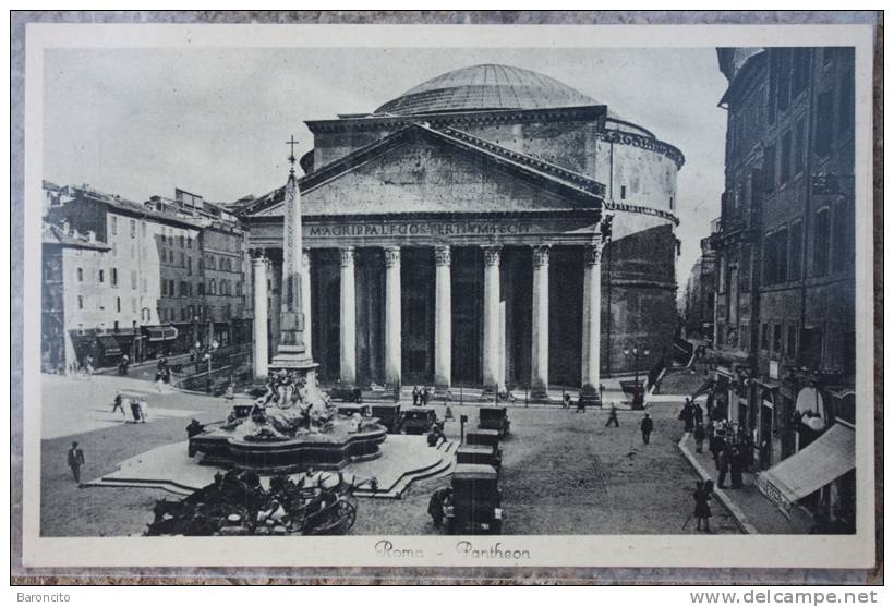 LAZIO - ROMA, Il Pantheon. Cartolina Nuova - Pantheon