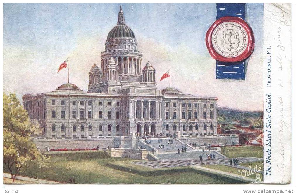 PROVIDENCE - RHODE ISLAND STATE CAPITOL - OILETTE Series 2454 - Providence