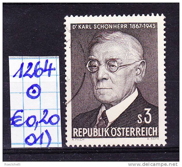 24.2.1967 - SM "100. Geburtstag Von Dr. Karl Schönherr"   O  Gestempelt -  Siehe Scan (1264o 01-30) - Gebruikt