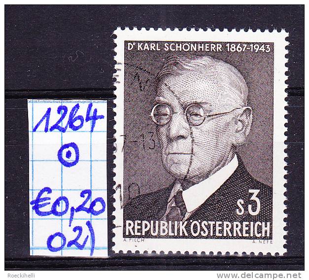 24.2.1967 - SM "100. Geburtstag Von Dr. Karl Schönherr"   O  Gestempelt -  Siehe Scan (1264o 01-30) - Gebruikt