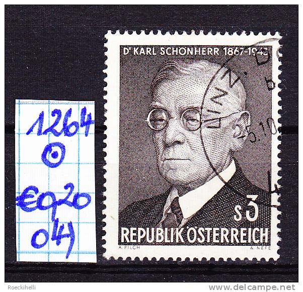 24.2.1967 - SM "100. Geburtstag Von Dr. Karl Schönherr"   O  Gestempelt -  Siehe Scan (1264o 01-30) - Gebruikt