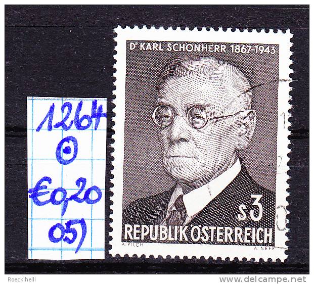 24.2.1967 - SM "100. Geburtstag Von Dr. Karl Schönherr"   O  Gestempelt -  Siehe Scan (1264o 01-30) - Gebruikt