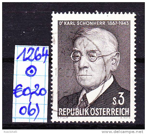 24.2.1967 - SM "100. Geburtstag von Dr. Karl Schönherr"   o  gestempelt -  siehe Scan (1264o 01-30)