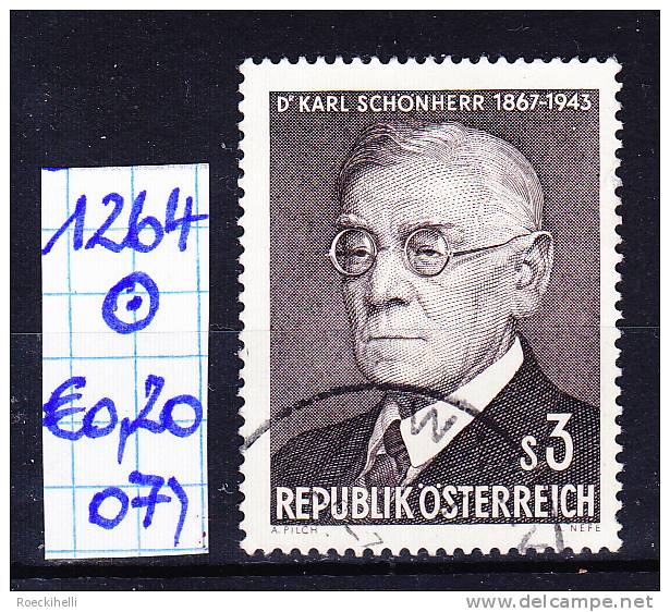 24.2.1967 - SM "100. Geburtstag von Dr. Karl Schönherr"   o  gestempelt -  siehe Scan (1264o 01-30)