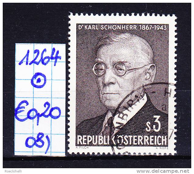 24.2.1967 - SM "100. Geburtstag von Dr. Karl Schönherr"   o  gestempelt -  siehe Scan (1264o 01-30)