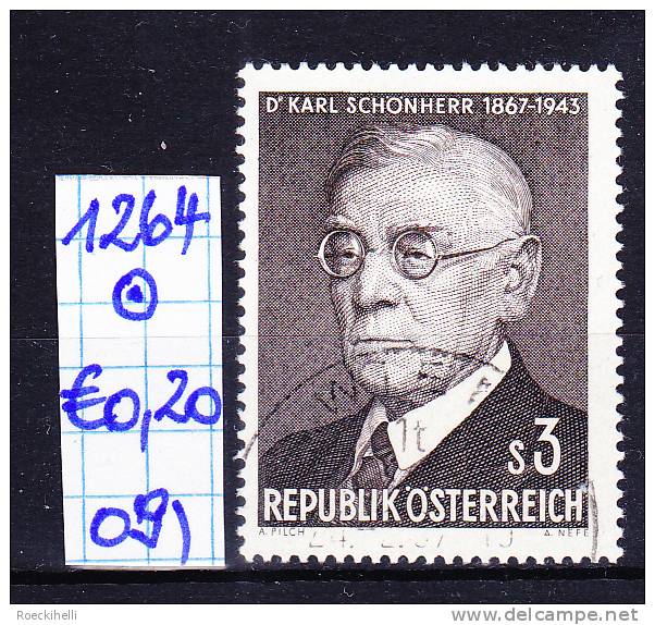 24.2.1967 - SM "100. Geburtstag von Dr. Karl Schönherr"   o  gestempelt -  siehe Scan (1264o 01-30)