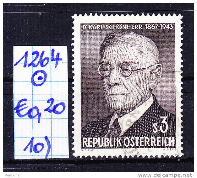 24.2.1967 - SM "100. Geburtstag von Dr. Karl Schönherr"   o  gestempelt -  siehe Scan (1264o 01-30)