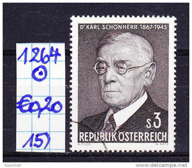 24.2.1967 - SM "100. Geburtstag von Dr. Karl Schönherr"   o  gestempelt -  siehe Scan (1264o 01-30)