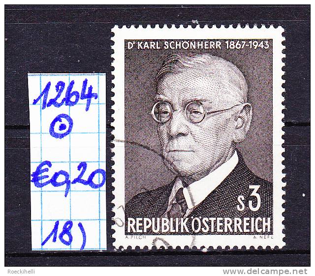 24.2.1967 - SM "100. Geburtstag von Dr. Karl Schönherr"   o  gestempelt -  siehe Scan (1264o 01-30)