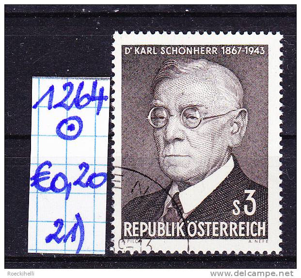 24.2.1967 - SM "100. Geburtstag von Dr. Karl Schönherr"   o  gestempelt -  siehe Scan (1264o 01-30)